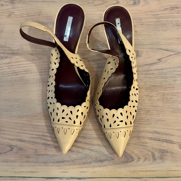 BCBGeneration Talyn Slingback Heels, Warm Sand - Picture 11 of 14